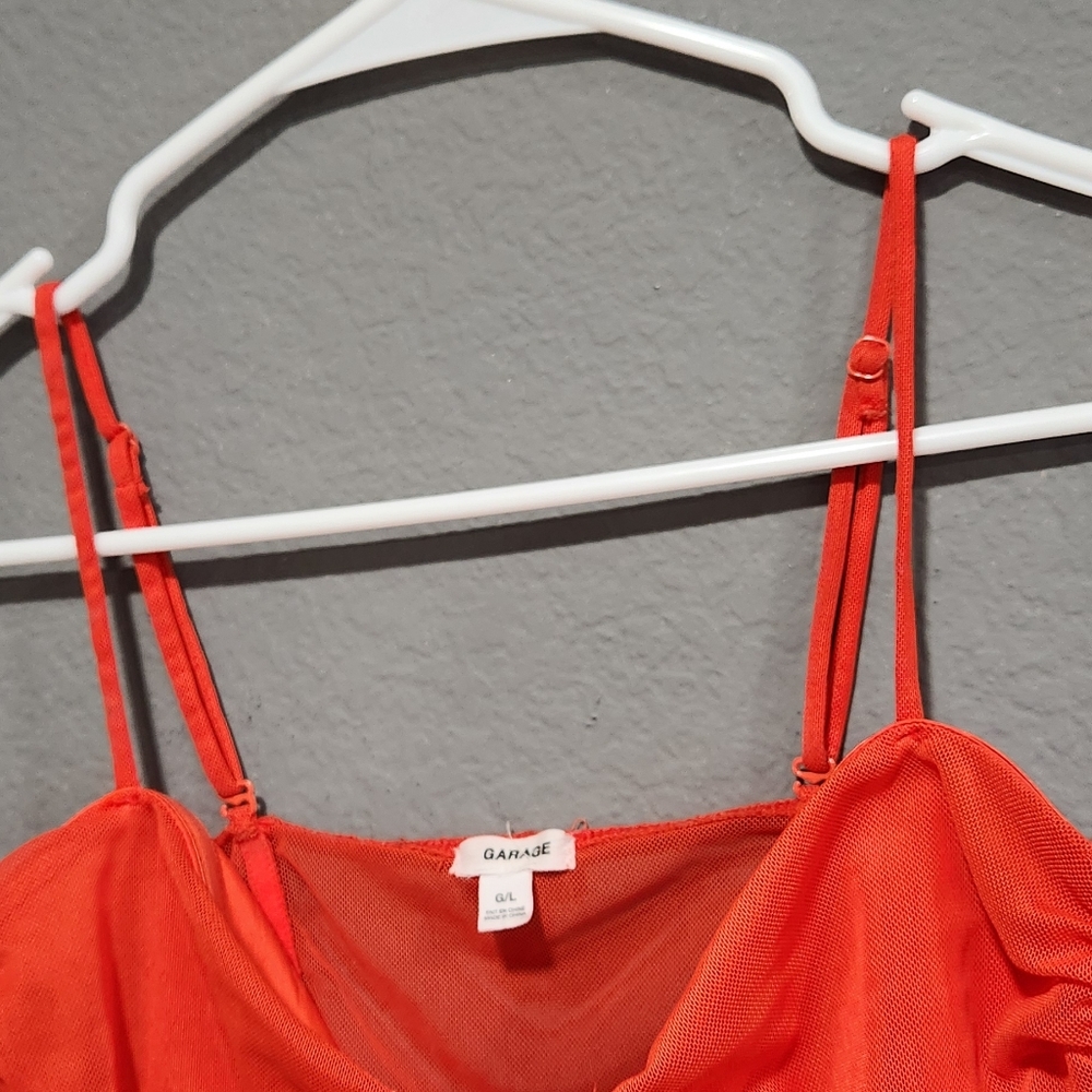Orange crop top Size Large - Picture 11 of 11